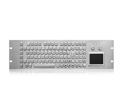 K-TEK-A19U-TP-KP-FN 19U stainless steel rugged keyboard with touchpad