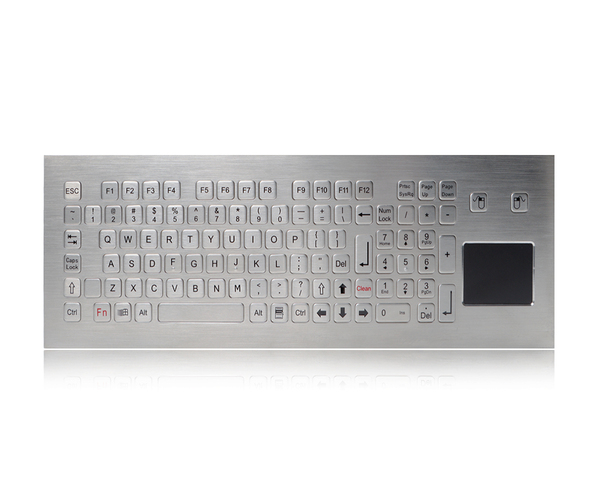 K-TEK-B420TP-KP-FN-DWP industrial rugged touchpad panel mount keyboard