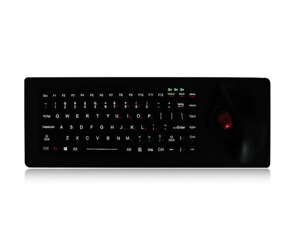K-TEK-M425-OTB-FN-MS-BL-NV-151B rugged thumb ball keyboard with backlight