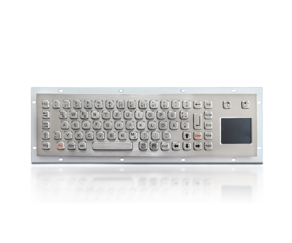 K-TEK-A392TP-DWP built-in touchpad metal keyboard