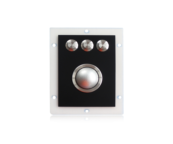 K-TEK-B83-38-OTB-BT-DWP embedded industrial silver resin optical trackball