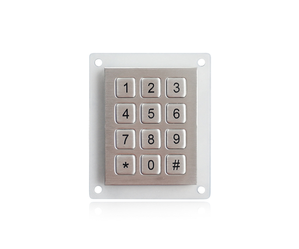 K-TEK-B48-12KP-AC-DWP 3x4 mini metal access control keypad