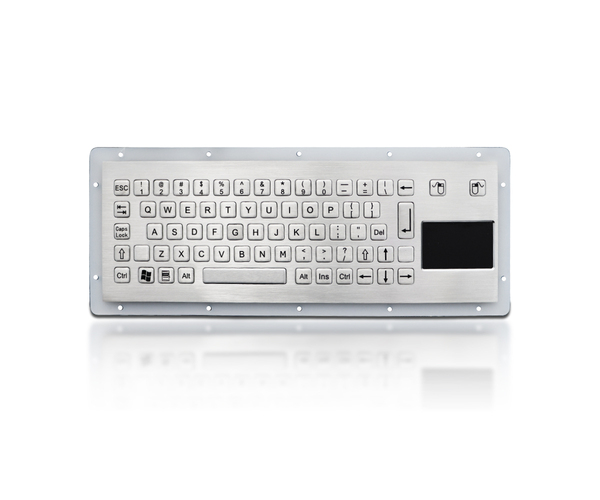 K-TEK-B255TP-DWP compact keyboard with touchpad