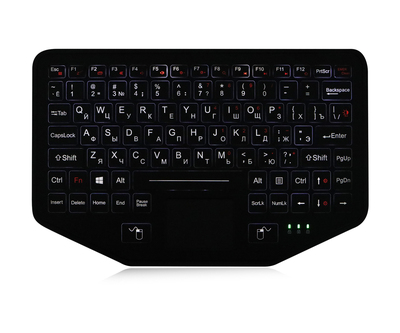 K-TEK-V275TP-FN-BL-SC-FDT VESA крепление настольной автомобильной клавиатуры