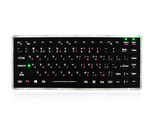 K-TEK-M270-FN-AC-BL-DWP IP65 backlighting matrix rugged keyboard