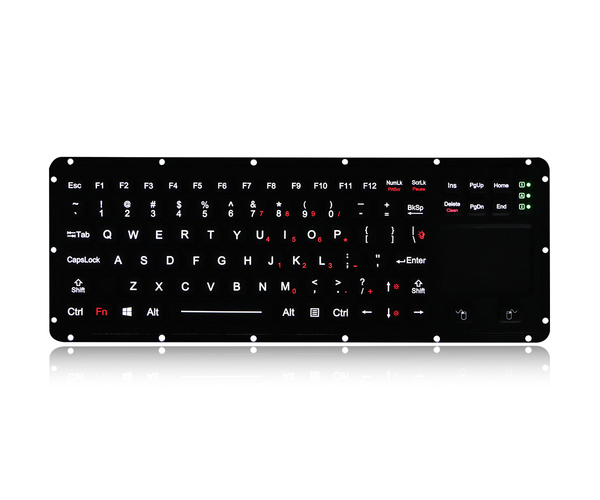 K-TEK-M315TP-FN-MS-BL-NV-151B military EMC keyboard for laptop and notebook